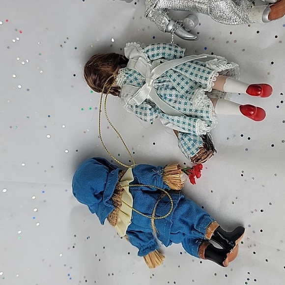 Vintage Wizard of Oz Porcelain Doll ornaments set - Picture 7 of 10